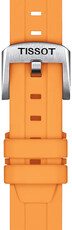 Orangefarbenes Silikonarmband Tissot T852.047.452
