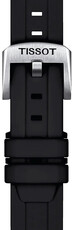 Silikon-Uhrenarmband Tissot T852.047.455 18mm, schwarz, Quick Release
