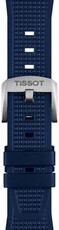 Silikon-Uhrenarmband Tissot T852.049.050 (für Modell Tissot PRX 40mm), blau, Quick Release