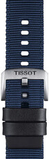 Textil-Uhrenarmband Tissot T852.046.754 22mm, blau, Quick Release