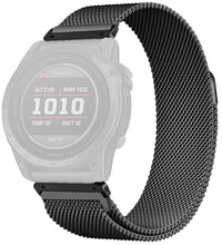 Stahlarmband Ricardo 26mm (pro Garmin Fenix 8/7X/6X (51mm), Tactix aj.), schwarz, QuickFit