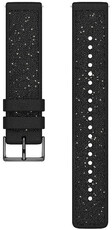 Silikon-Uhrenarmband Polar 20mm mit Kristallen, schwarz, Größe S/M, Quick Release
