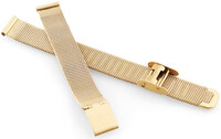 Metallarmband JVD RJ-TS67 17mm, goldfarben, Milanaise-Uhrenarmband