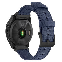 Ricardo Nylon-Armband 22mm (für Garmin Fenix 8/7/6 (47mm), Epix 2 etc.), blau V3, QuickFit