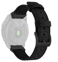 Nylon-Riemen Ricardo 26mm (pro Garmin Fenix 8/7X/6X (51mm), Tactix aj.), schwarz V4, QuickFit