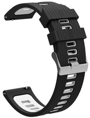 Ricardo Silikonarmband 22mm (für Garmin Fenix 8/7/6 (47mm), Epix 2 etc.), schwarz V3, Schnellverschluss