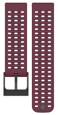 Ricardo 22mm Silikonarmband (für Suunto 9 Peak, Race, Vertical), Rot V1, Schnellverschluss
