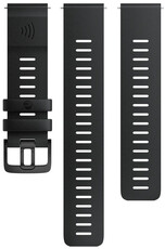Silikon-Uhrenarmband Polar 20mm, schwarz, Größe S, M/L, Quick Release, mit Bezahlfunktion