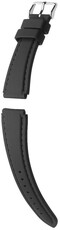 Silikon-Uhrenarmband Hirsch Belize L 40268850-2, schwarz, Länge L