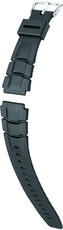 Silikon-Uhrenarmband Hirsch Canyoning XL 46458850-2, schwarz, Länge XL