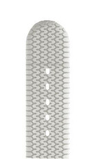 Silikon-Uhrenarmband Hirsch Racing L 40238800-2, weiß, Länge L