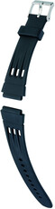 Silikon-Uhrenarmband Hirsch Space XL 40248850-2, schwarz, Länge XL