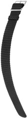 Textil-Uhrenarmband Hirsch Delta L 41724850-2, schwarz, Länge L