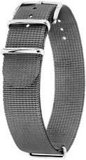 Textil-Uhrenarmband Hirsch Rush Recycle XL 40536030-2, grau, Länge XL