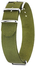Textil-Uhrenarmband Hirsch Rush Recycle XL 40536040-2, grün, Länge XL