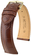 Lederband Hirsch Echtes Alligatorleder L 10220719NQ-1, braun, Alligatorleder, Länge L