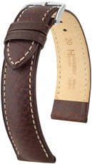 Leder-Uhrenarmband Hirsch Boston L 01302010NQ-2, braun, Kalbsleder, Länge L