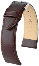 Leder-Uhrenarmband Hirsch Osiris L 03475010NQ-2, braun, Kalbsleder, Länge L