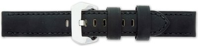 Leder-Uhrenarmband Mavex HYP-05-BLACK, schwarz