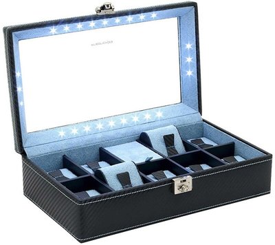 Uhrenbox Friedrich Lederwaren Carbon 32059-5
