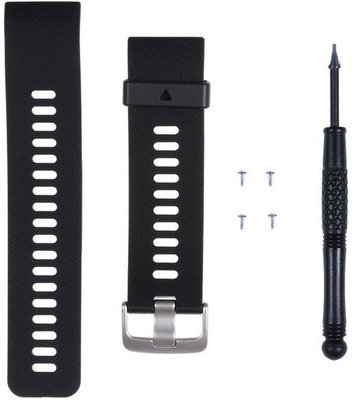 Silikon-Uhrenarmband Garmin (für Forerunner 35), schwarz, S00-00677-00