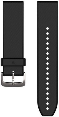 Silikon-Uhrenarmband Garmin 22mm (für Garmin Fenix 8/7/6 (47mm), Epix 2 u. a.), schwarz V4, QuickFit, 010-12500-00