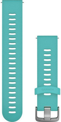 Silikon-Uhrenarmband Garmin 20mm (für Venu, Venu Sq, Venu 2 Plus u. a.), blau, Quick Release, 010-11251-1Q