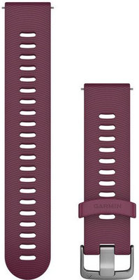 Silikon-Uhrenarmband Garmin 20mm (für Venu, Venu Sq, Venu 2 Plus u. a.), lila, Quick Release, 010-11251-1W