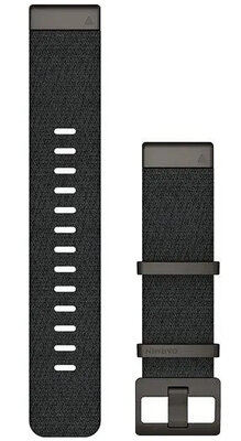Nylon-Uhrenarmband Garmin 22mm (für Garmin Fenix 8/7/6 (47mm), Epix 2 u.a.), schwarz, QuickFit, 010-12738-03