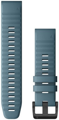 Silikon-Uhrenarmband Garmin 22mm (für Garmin Fenix 8/7/6 (47mm), Epix 2 u.a.), blau V5, QuickFit, 010-12863-03