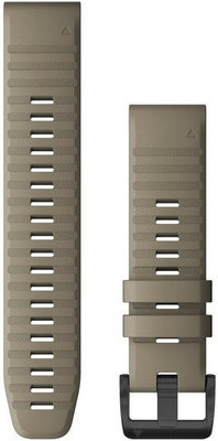 Silikon-Uhrenarmband Garmin 22mm (für Garmin Fenix 8/7/6 (47mm), Epix 2 u.a.), beige, QuickFit, 010-12863-02