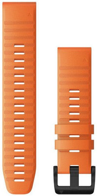 Silikon-Uhrenarmband Garmin 22mm (für Garmin Fenix 8/7/6 (47mm), Epix 2 u.a.), orange, QuickFit, 010-12863-01