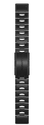 Titan-Uhrenarmband Garmin 22mm (für Garmin Fenix 8/7/6 (47mm), Epix 2 u.a.), schwarz, QuickFit, 010-12863-09
