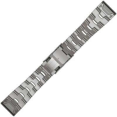 Titan-Uhrenarmband Garmin 26mm (für Garmin Fenix 8/7X/6X (51mm), Tactix u.a.), grau, QuickFit, 010-12864-08