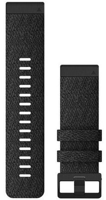 Nylon-Uhrenarmband Garmin 26mm (für Garmin Fenix 8/7X/6X (51mm), Tactix u.a.), grau, QuickFit, 010-12864-07