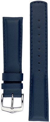 Kautschuk-Uhrenarmband Hirsch Runner L 04002080-2, blau, Kalbsleder/Naturkautschuk, Länge L, Quick Release