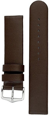 Leder-Uhrenarmband Hirsch Scandic L 17872010-2, braun, Kalbsleder, Länge L, Quick Release
