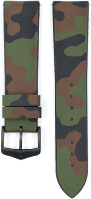 Kautschuk-Uhrenarmband Hirsch John L 0925088040-5, Tarnmuster, Naturkautschuk, Länge L, Quick Release
