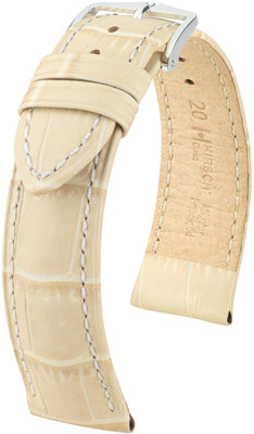 Beigefarbenes Lederband Hirsch Duke M 01028190-2 (Teletina)