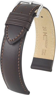 Dunkelbraunes Lederband Hirsch Kent M 01002110-2 (Teletina)