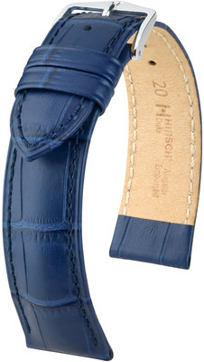 Dunkelblaues Lederband Hirsch Duke M 01028180-2 (Teletina)