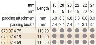 Leder-Uhrenarmband Hirsch Navigator 07007419-2, braun, Alligatorleder, Länge L
