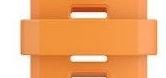 Silikon-Schlaufe Garmin (für QuickFit 26), orange, 4 Stk.