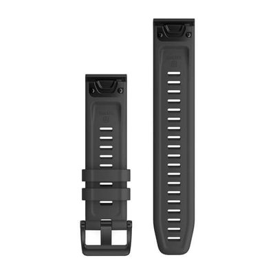 Silikon-Uhrenarmband Garmin 22mm (für Garmin Fenix 8/7/6 (47mm), Epix 2 u. a.), grau V1, QuickFit, 010-12863-22