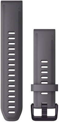 Silikon-Uhrenarmband Garmin 20mm, Shale Grey, Quick Fit, 010-13011-00
