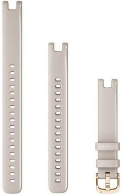 Garmin Lily Armband, Silikon, beige, goldene Schnalle