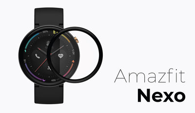3D-Schutzglas Mosh Tempered Glass Protector 0.3mm für Amazfit Nexo