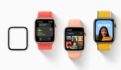 3D-Schutzglas Mosh Tempered Glass Protector 0.5mm für Apple Watch Series 4/5/6/SE 40mm