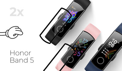 3D-Schutzglas Mosh Tempered Glass Protector 0.5mm für Honor Band 5 (2 St.)