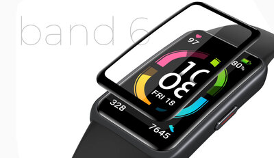 3D-Schutzglas Mosh Tempered Glass Protector 0.5mm für Honor Band 6 (2 St.)